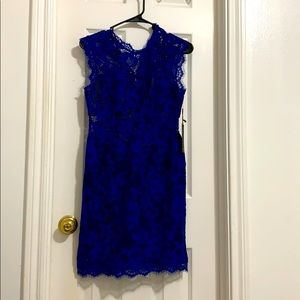 Blue mini dress